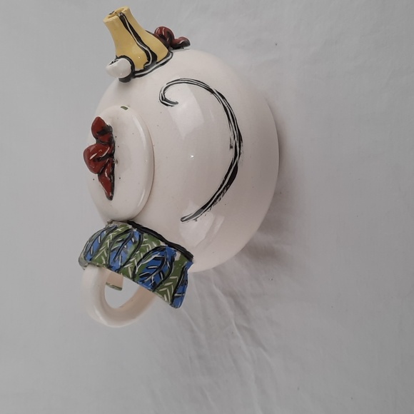 Whimsical Studio Art Pottery Turkey/Chicken Tea Pot - One of a Kind - Picture 2 of 10